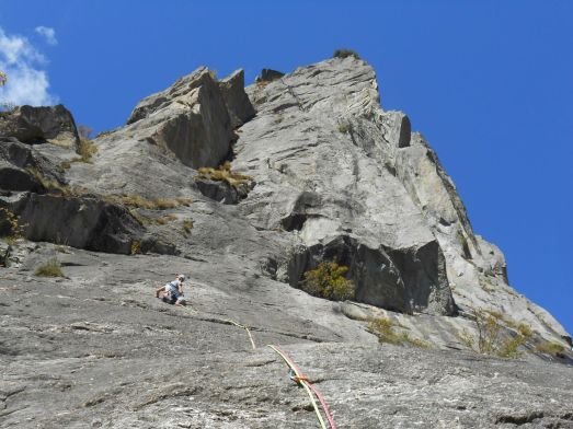 la verticalità del Pinnacolo di Maslana, settembre 2015